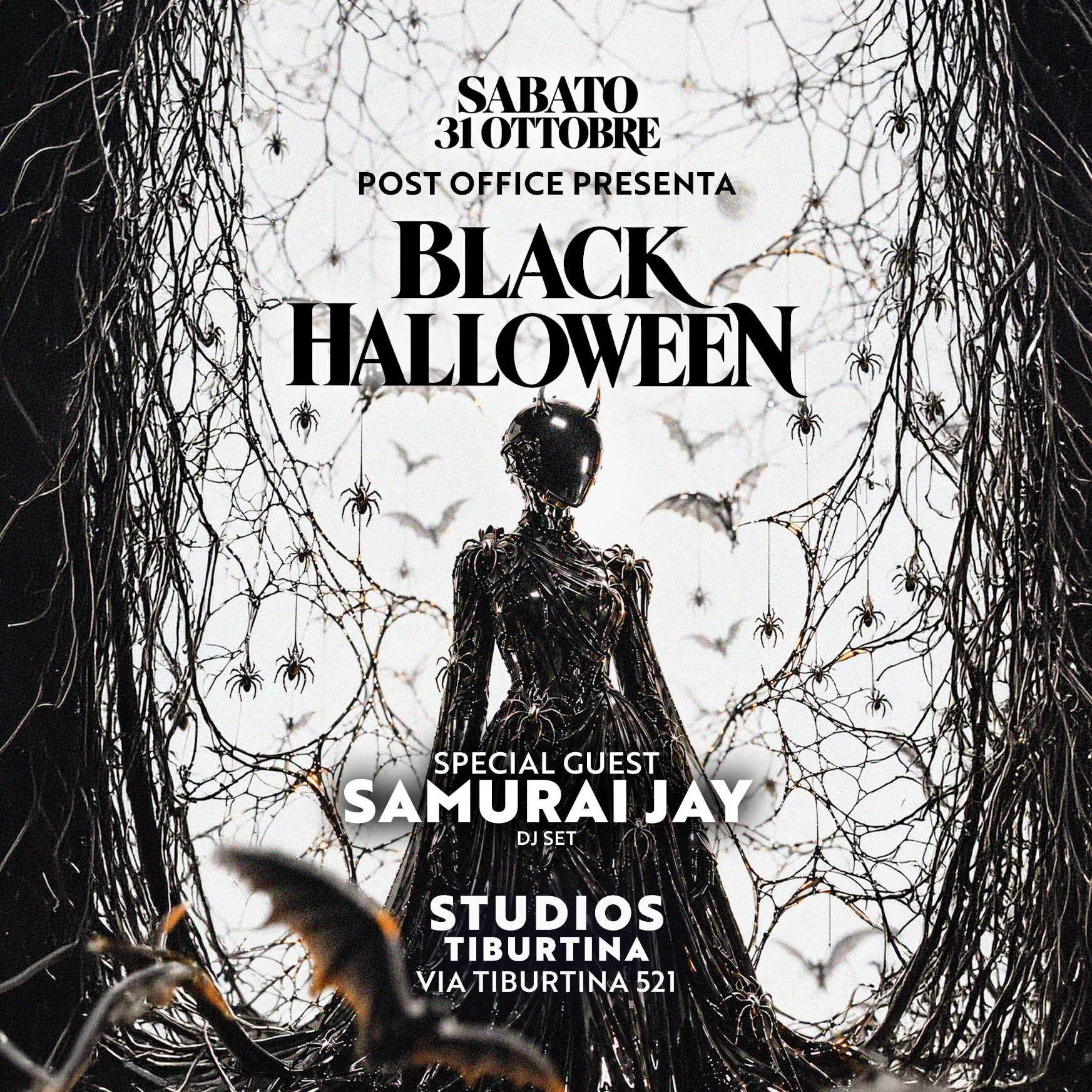 BLACK HALLOWEEN // POST OFFICE HALLOWEEN EDITION // STUDIOS TIBURTINA