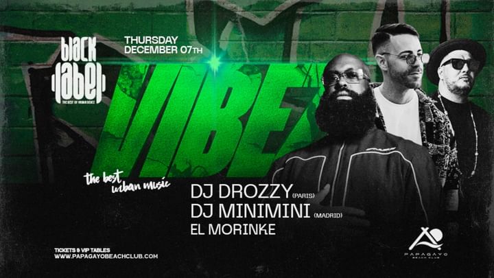 Cover for event: Black Label VIBEZ presents Dj Minimi + Dj Drozzy
