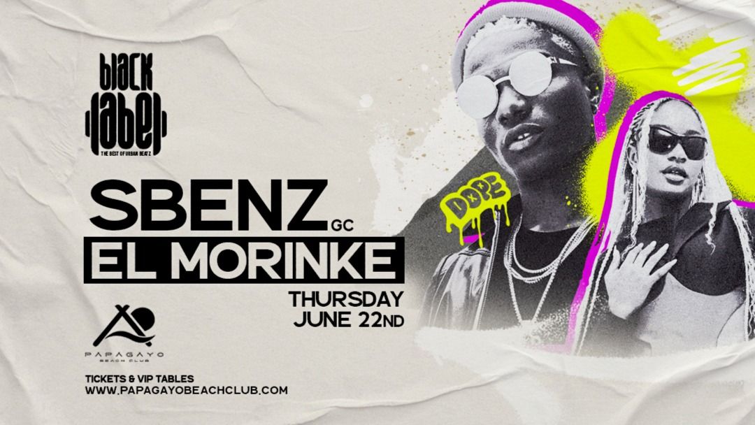 Black Label presents Sbenz-Eventplakat