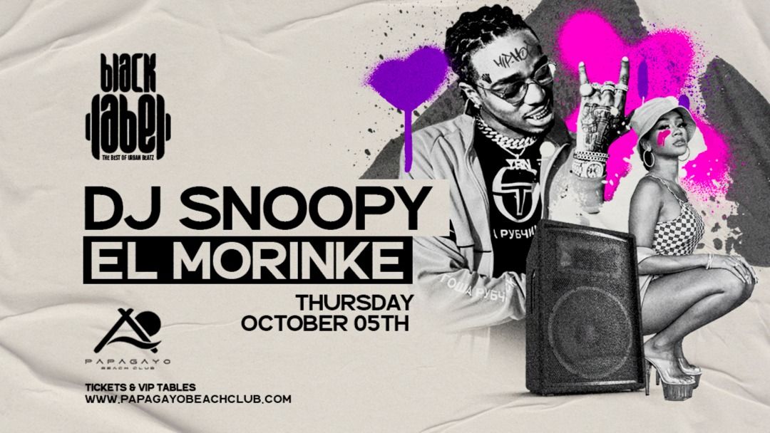 Black Label presents Snoopy event cover