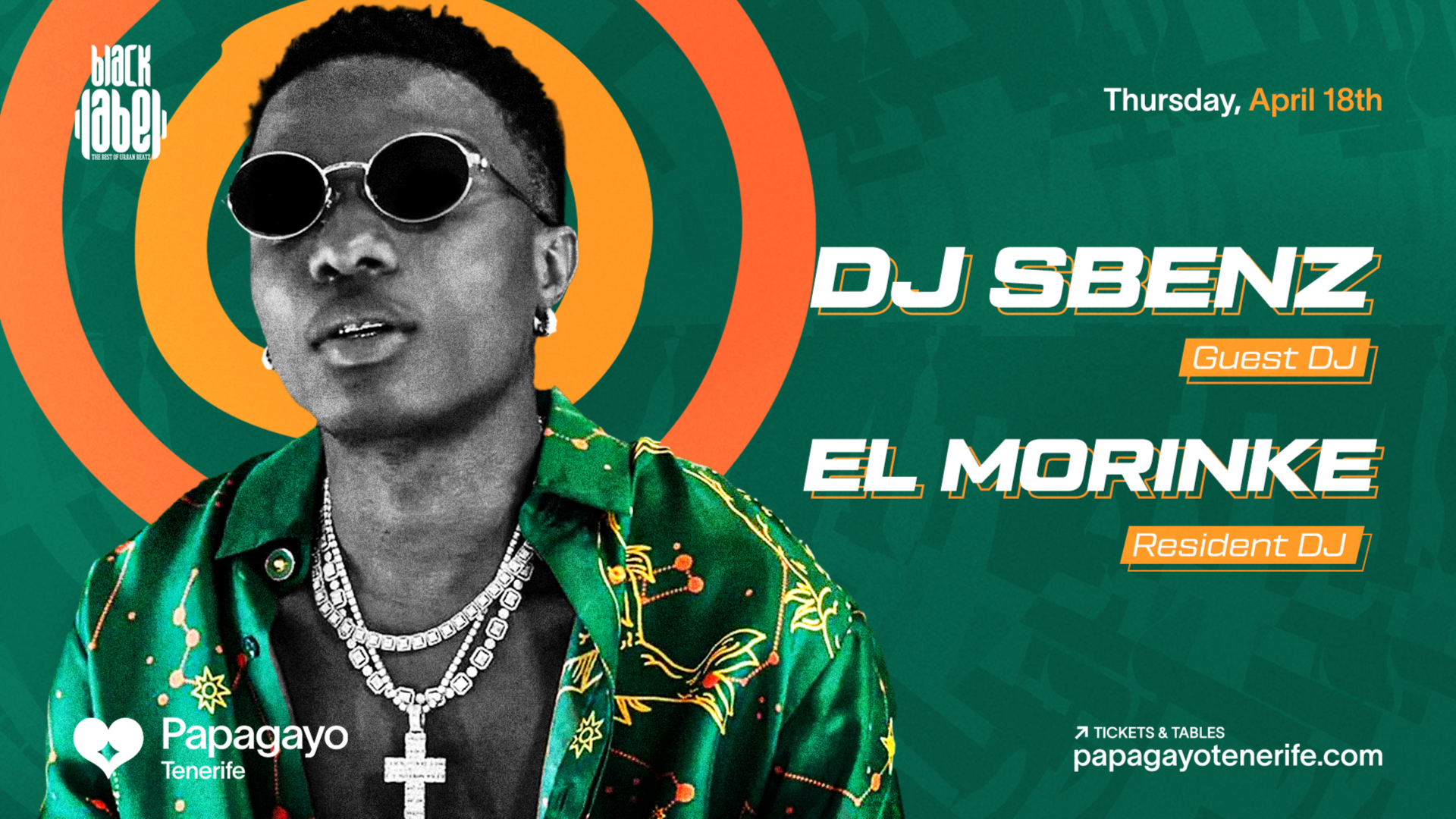 Black Label · Thursday 18th April · Papagayo Tenerife image