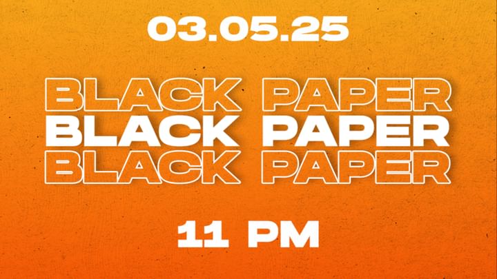 Cover for event: Black Paper Party 