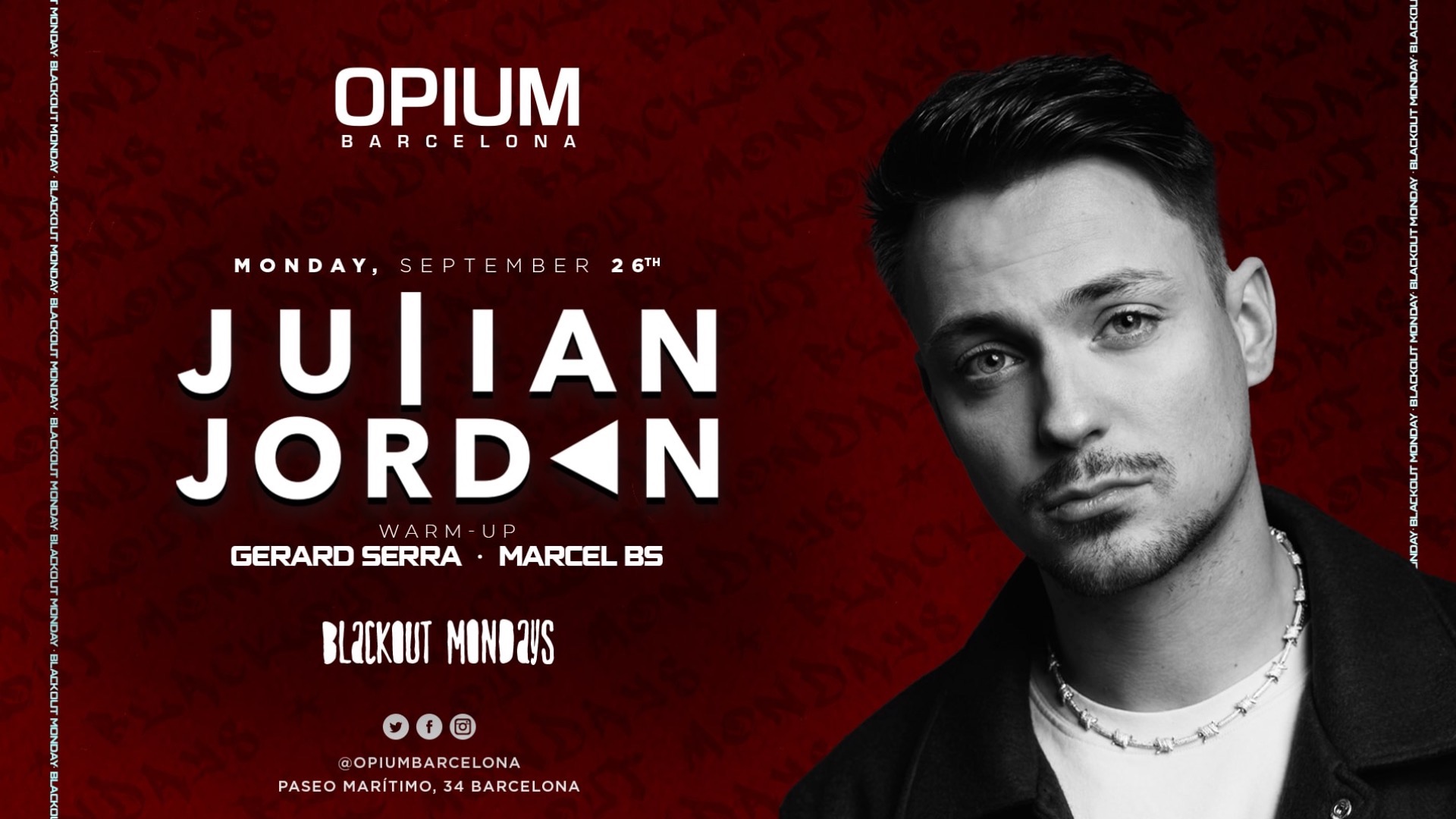 JULIAN JORDAN BLACKOUT MONDAYS image