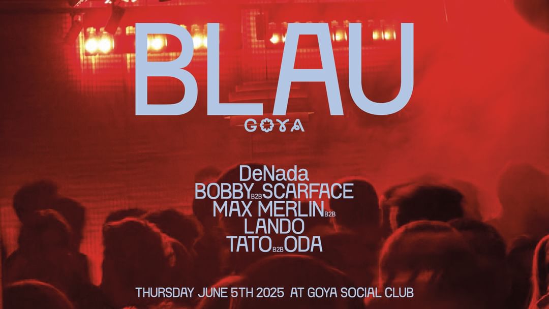 Blau-Eventplakat