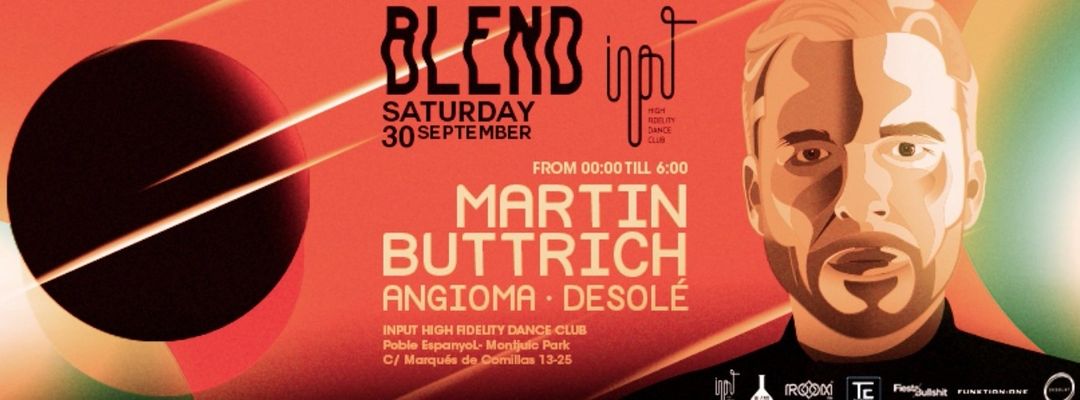 Cartell de l'esdeveniment BLEND w. Martin Buttrich
