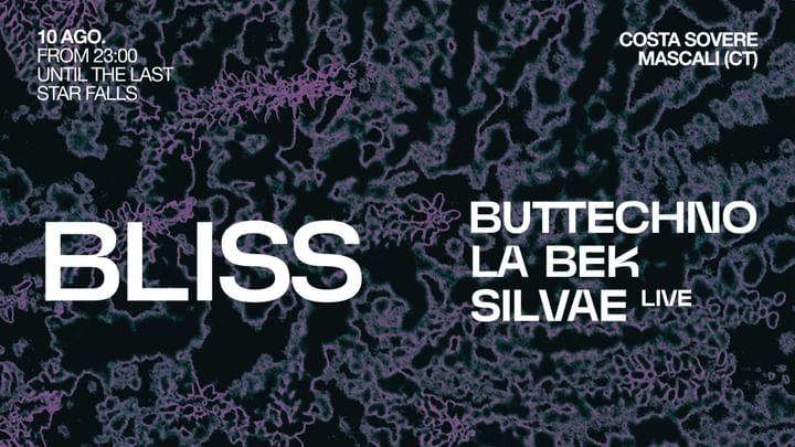 Cover for event: Bliss W/Buttechno