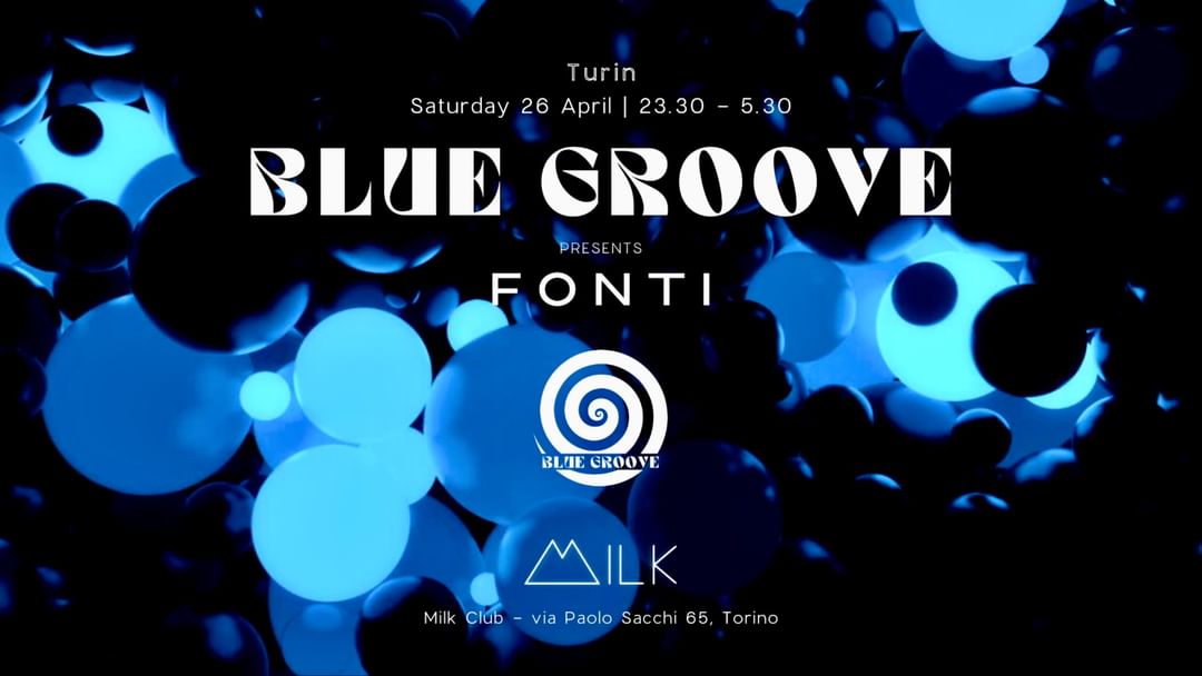 BLUE GROOVE pres. FONTI event cover