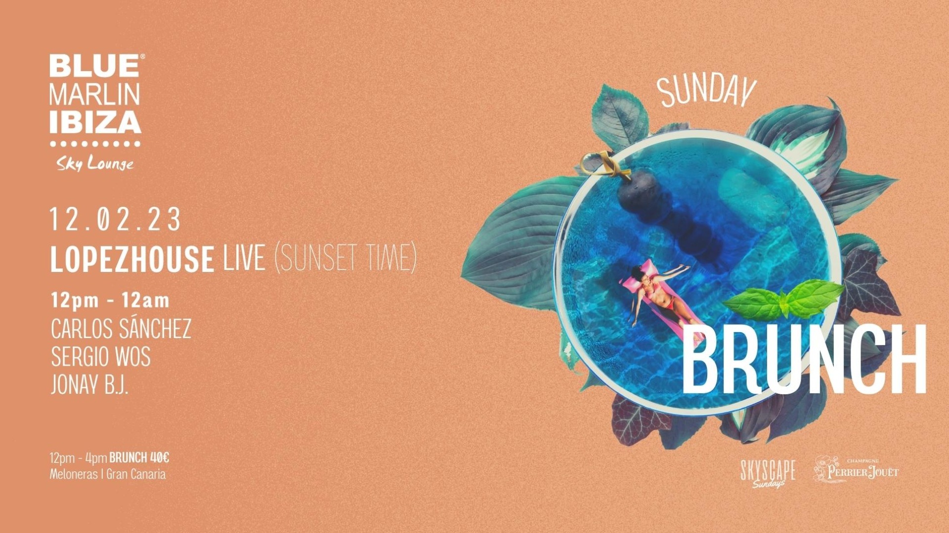 BLUE MARLIN IBIZA SKY LOUNGE | SKYSCAPE SUNDAY BRUNCH | GRAN CANARIA image