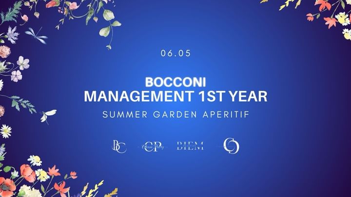 Cover for event: Bocconi Management 1st Year