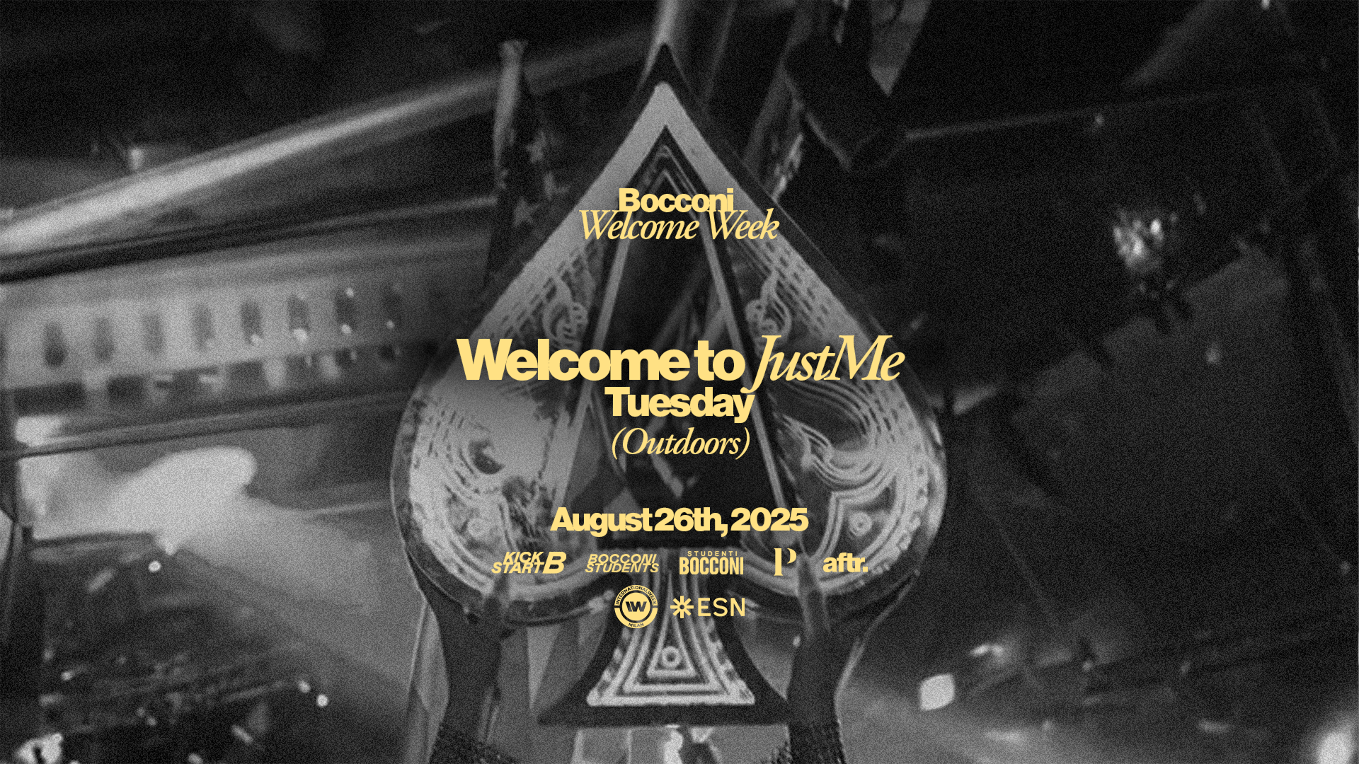 BOCCONI WELCOME WEEK - Welcome To Justme