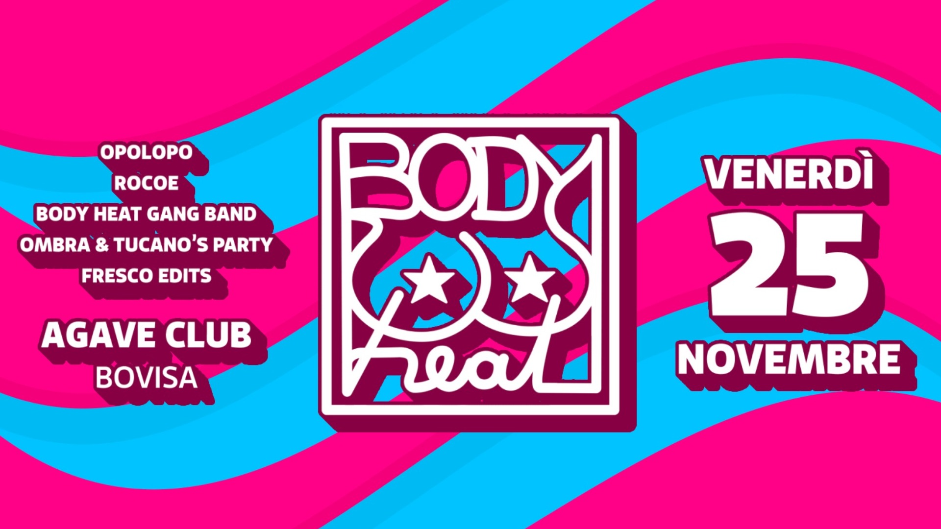 BODY HEAT party at Agave image