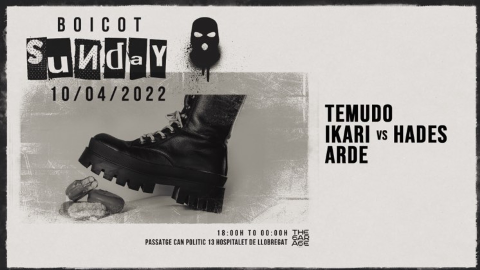 BOICOT pres. TEMUDO, IKARI, HADES, aRDE image