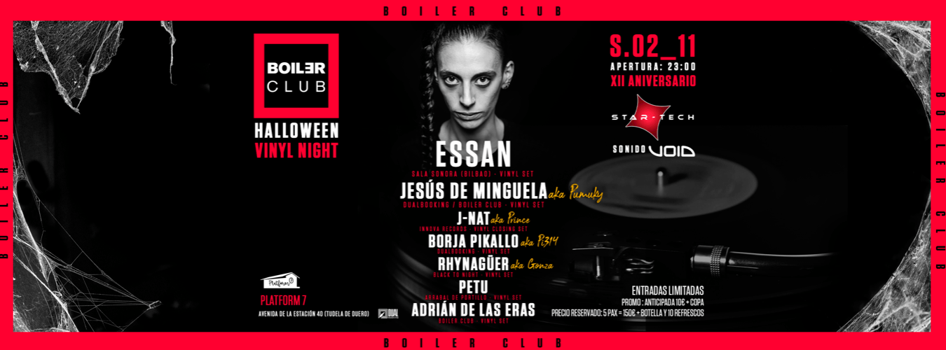 BOILER CLUB (*12* ANIVERSARIO STARTECH) HALLOWEN VINYL NIGHT image