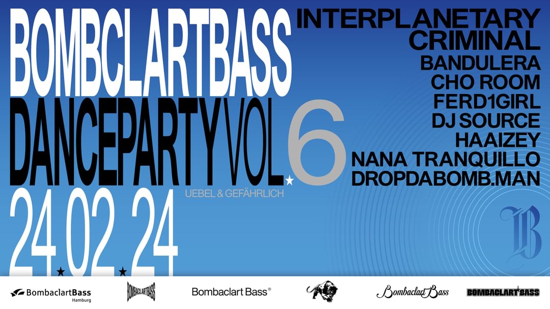 Bombaclart Bass Dance Party Vol. 6-Eventplakat