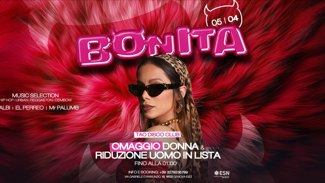 Cartell de l'esdeveniment Bonita Latin Party @ Tao Disco Club