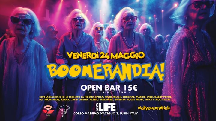 Cover for event: BOOMERANDIA :: OPEN BAR