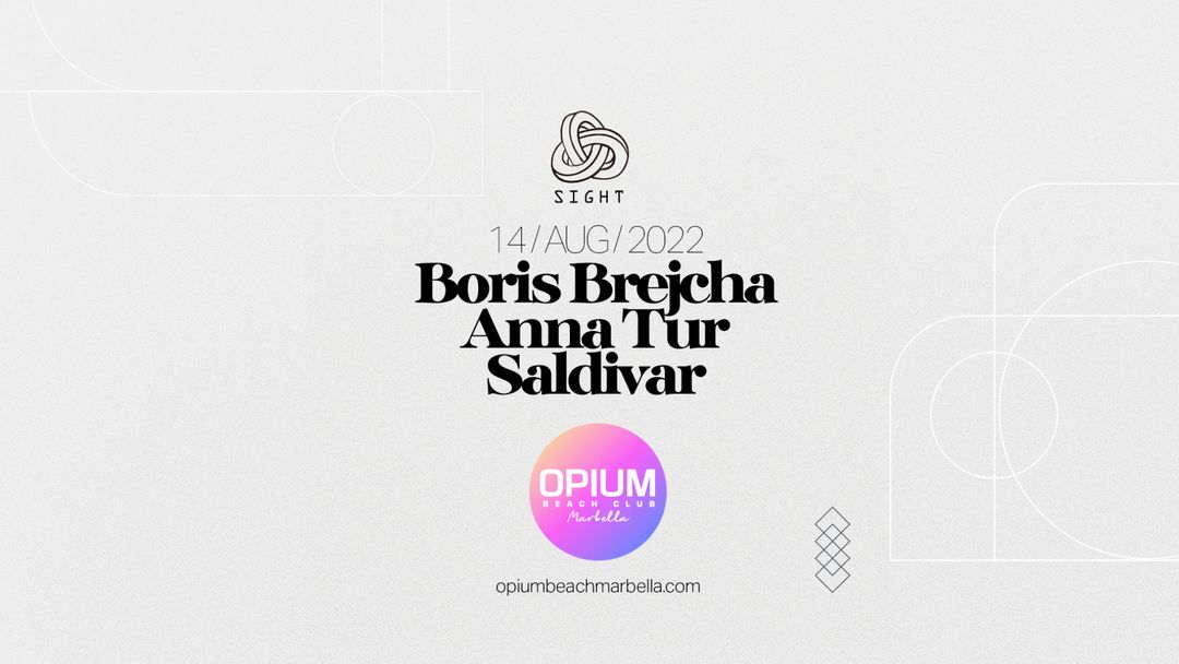 Cartel del evento BORIS BREJCHA, ANNA TUR & SALDIVAR