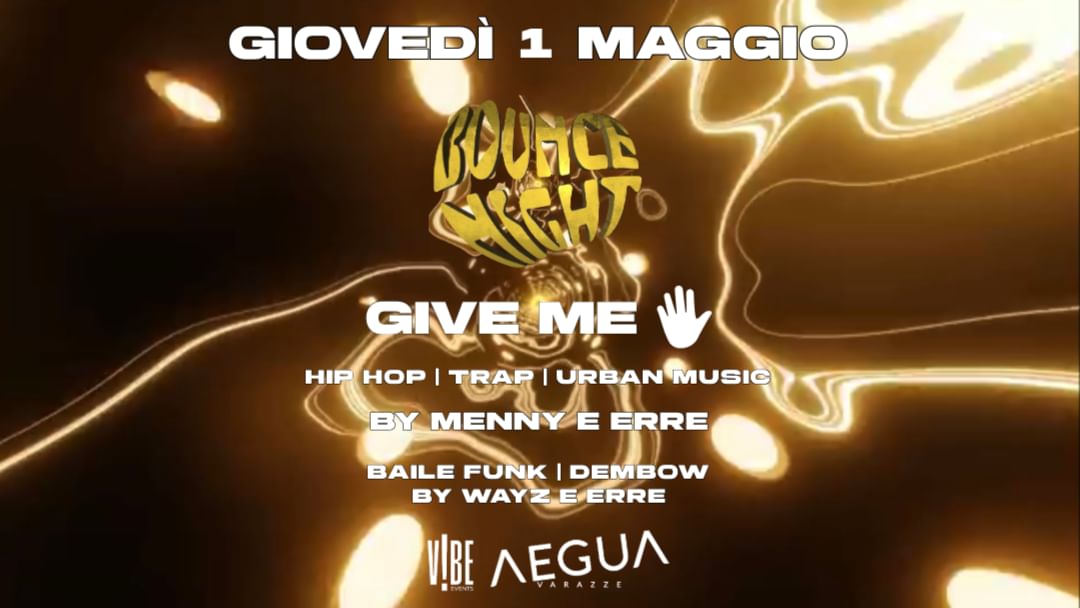 Capa do evento Bounce Night x Tubarão - Give Me Five!
