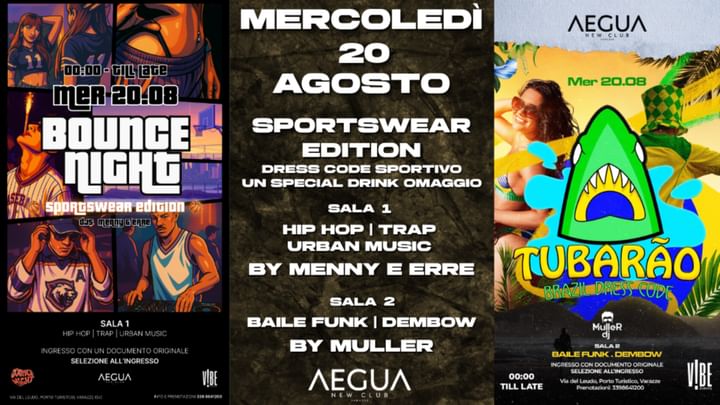 Cover for event: Bounce Night x Tubarão Sportwear Edition