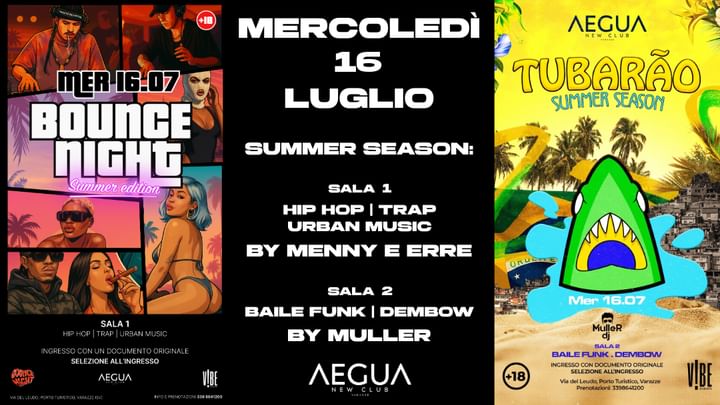 Cover for event: Bounce Night x Tubarão Summer Season