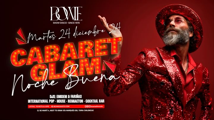 Cover for event: Bowie CABARET GLAM - NOCHEBUENA