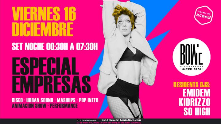 Cover for event: Bowie Show Disco - Especial empresas