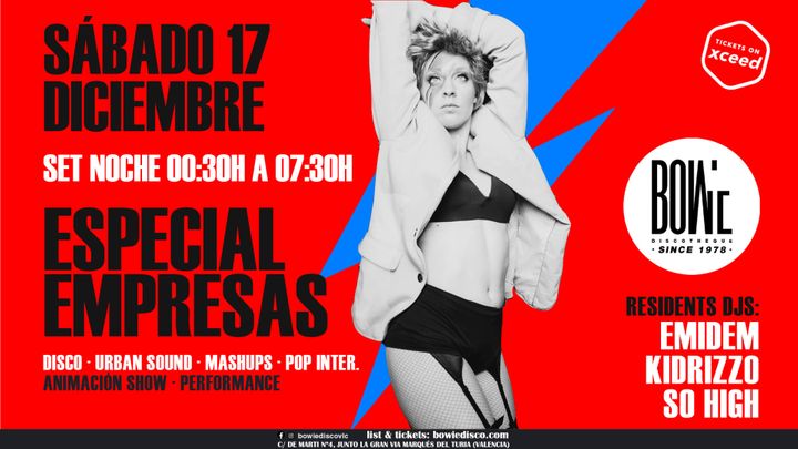 Cover for event: Bowie Show Disco - Especial empresas