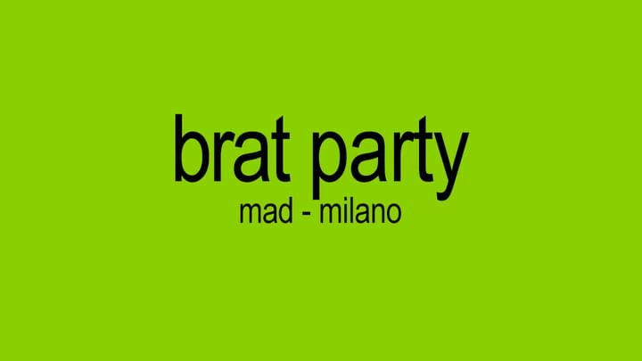 Cover for event: Brat Party