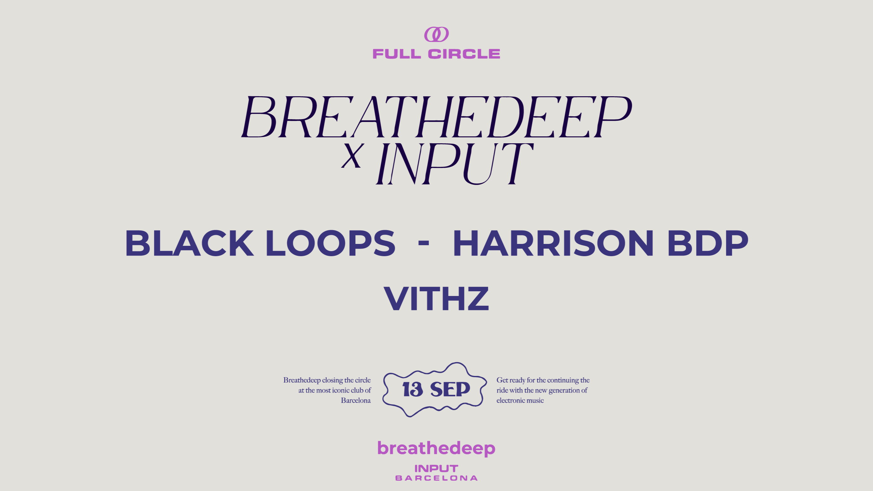 BREATHEDEEP pres. BLACK LOOPS b2b HARRISON BDP