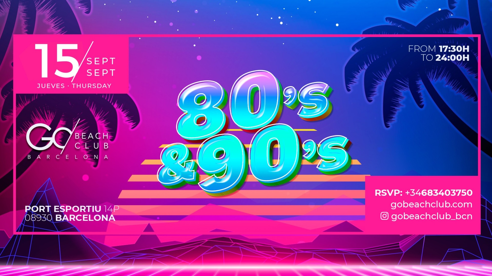 Hits Party 80´s & 90´s (17:30h - 23:30h)