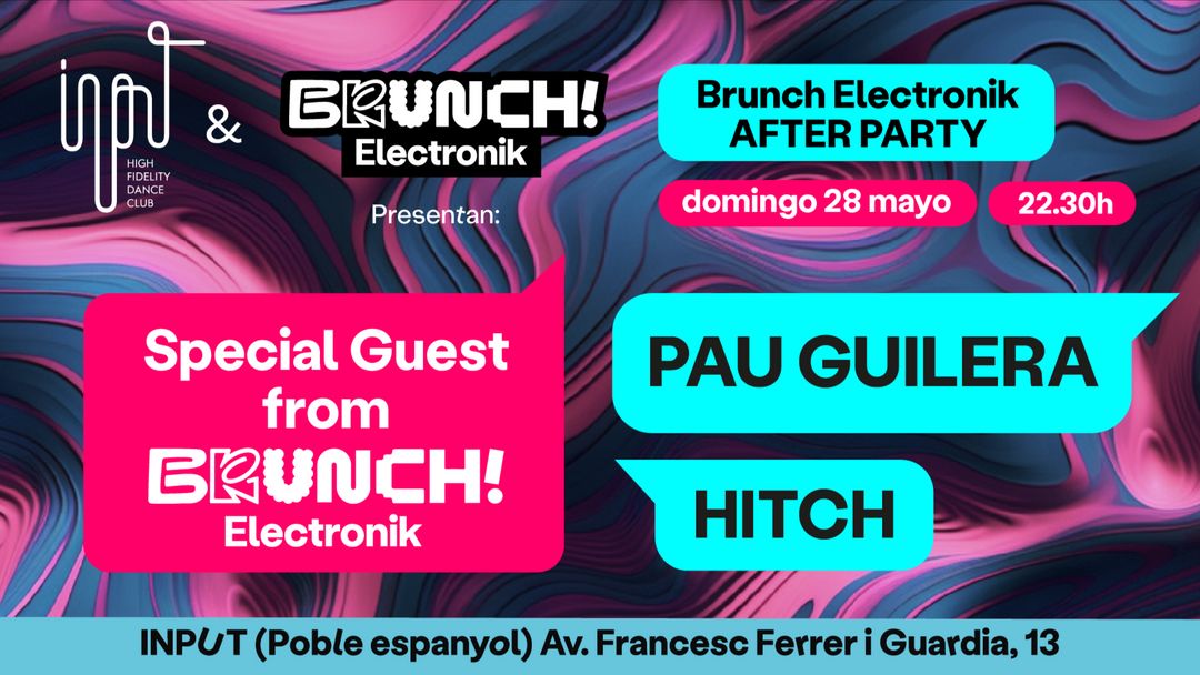 Cartel del evento BRUNCH ELECTRONIK AFTER PARTY