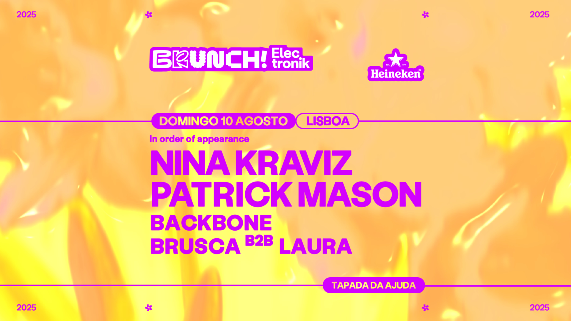 ADIADO -- Brunch Electronik Lisboa 2025 #4: Nina Kraviz, Patrick Mason, Backbone, Bruscab2bLaura image
