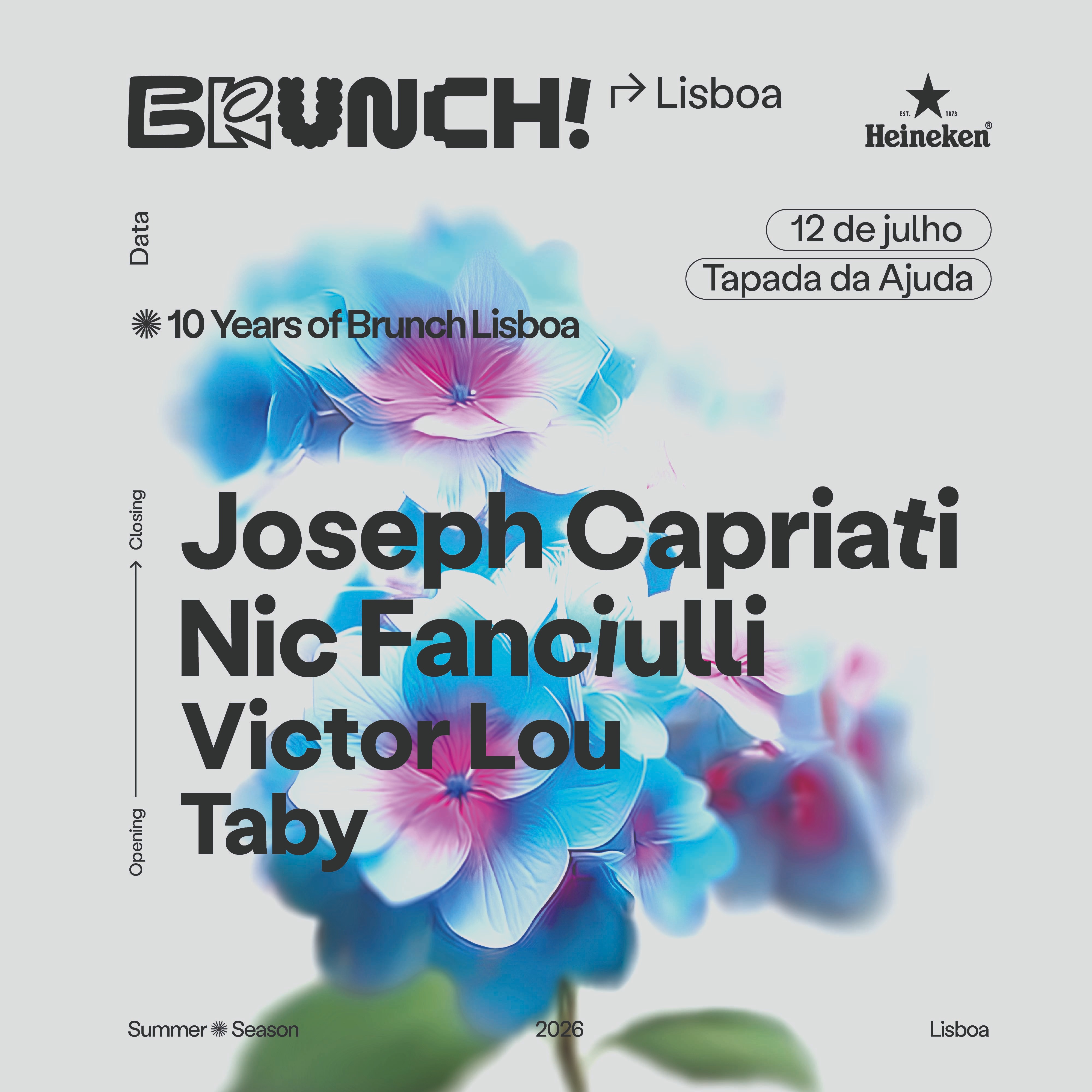 Brunch Electronik Lisboa 2026 #2: Joseph Capriati, Nic Fanciulli, Victor Lou, Taby image