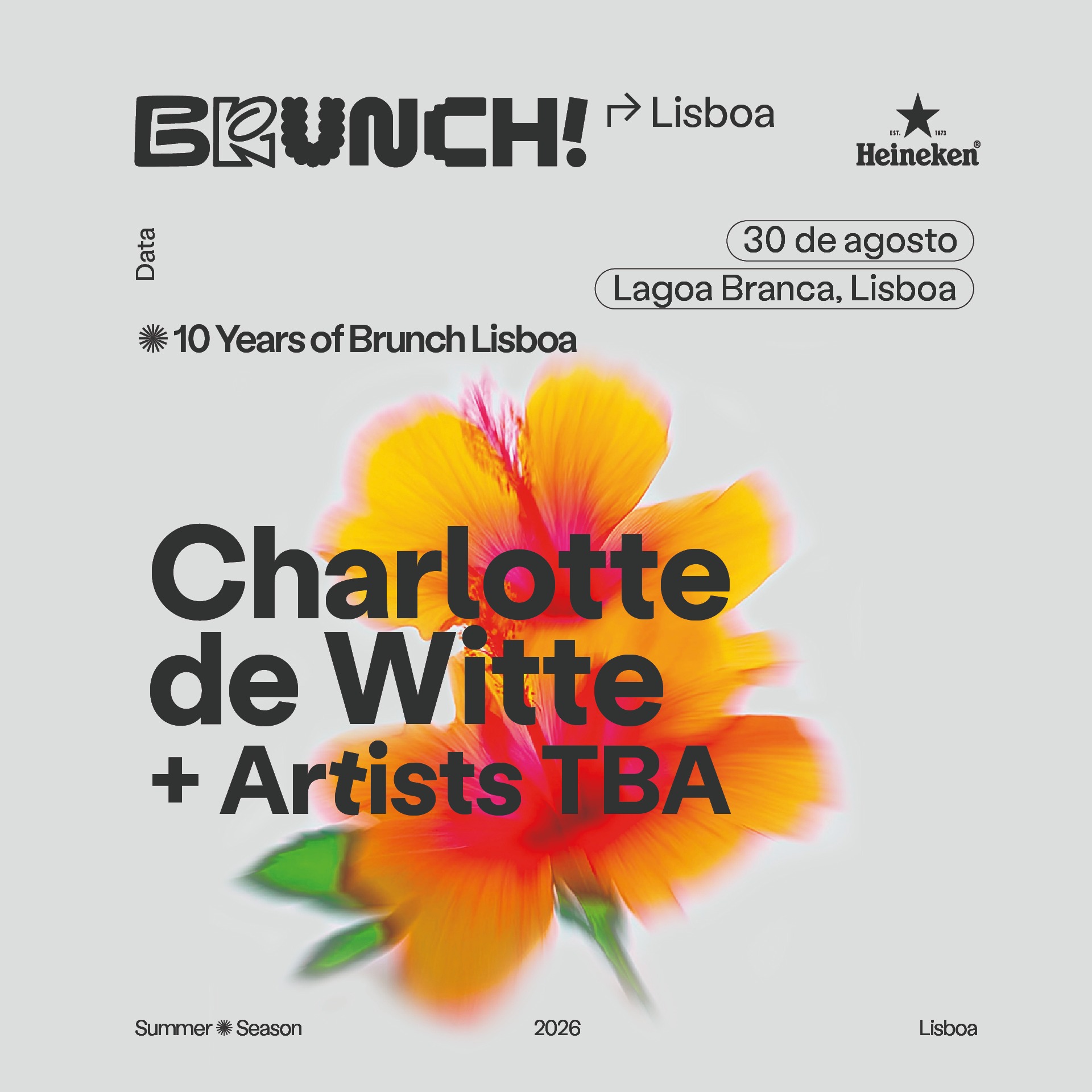 Brunch Electronik Lisboa 2026 #5: Charlotte de Witte + artists TBA image