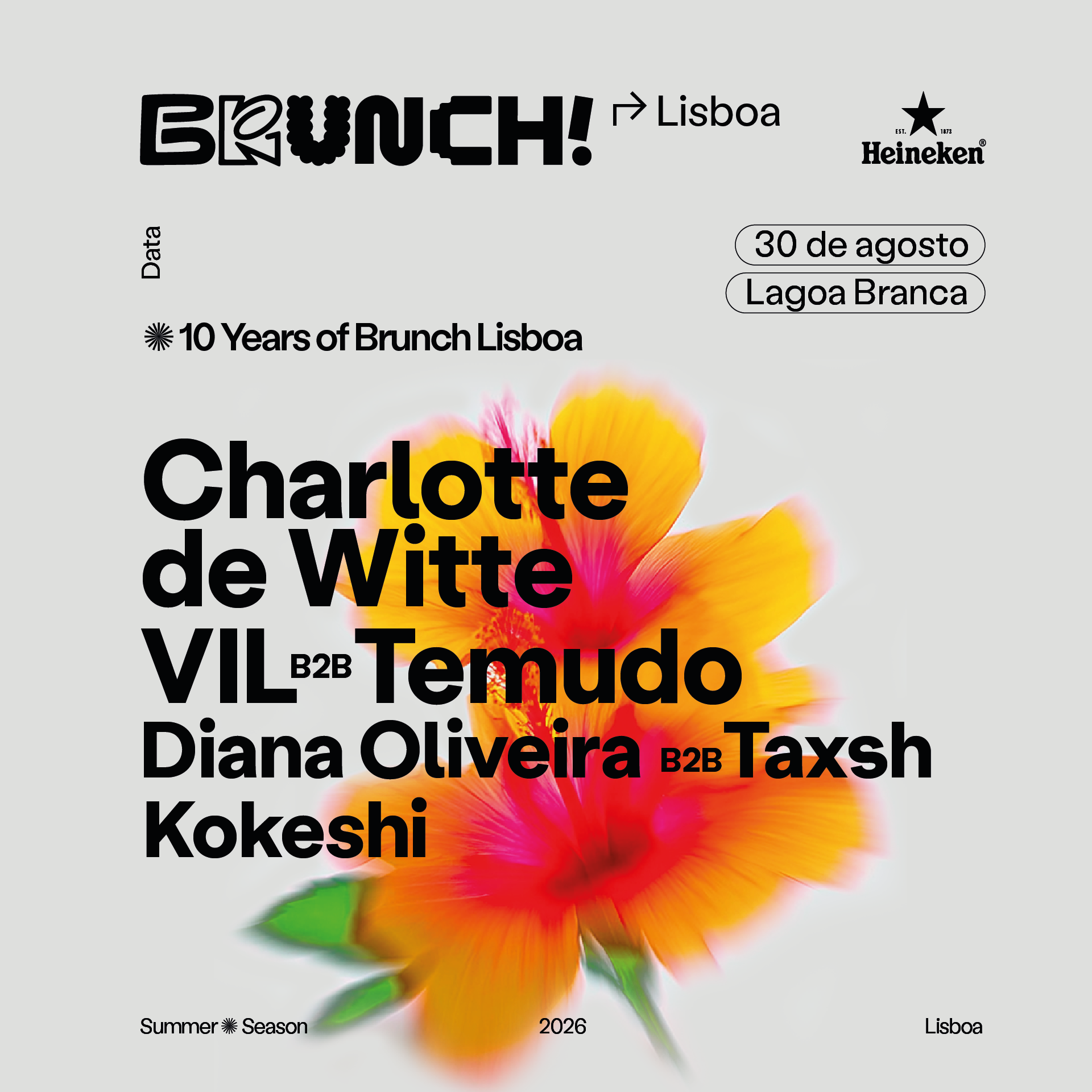 Brunch Electronik Lisboa 2026 #5: Charlotte de Witte, VilB2BTemudo, Diana OliveiraB2BTaxsh, Kokeshi image