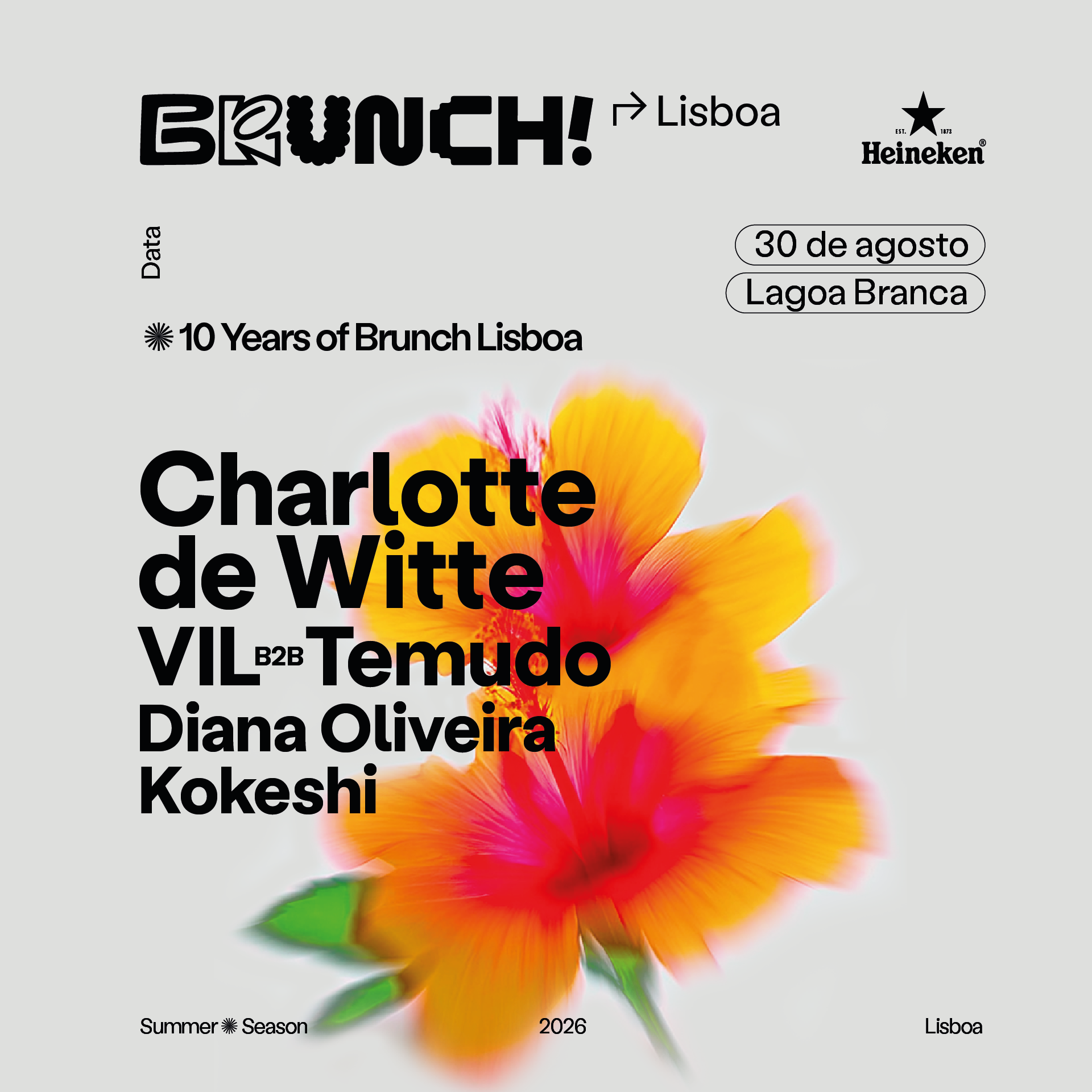 Brunch Electronik Lisboa 2026 #5: Charlotte de Witte, Vil B2B Temudo, Diana Oliveira, Kokeshi image