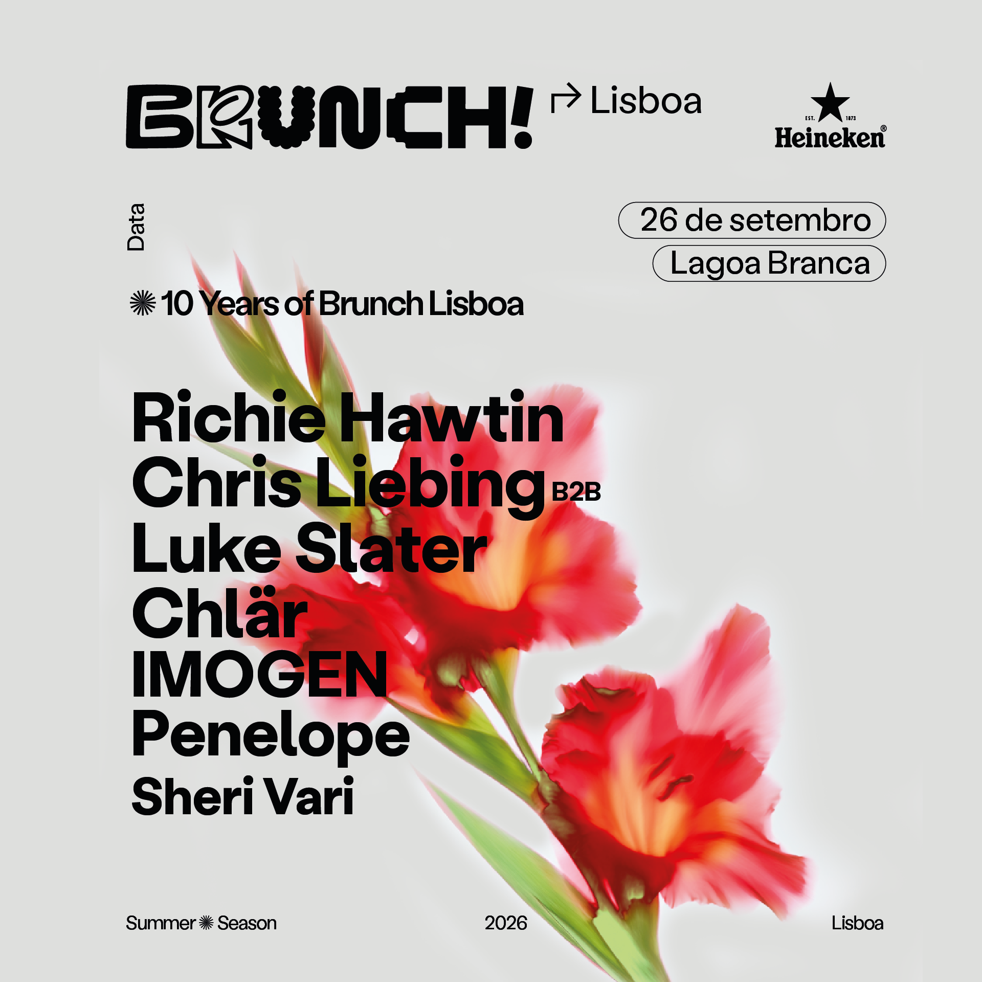 Brunch Electronik Lisboa 2026 #8: CLOSING - Richie Hawtin, Chris Liebing B2B Luke Slater, and more image