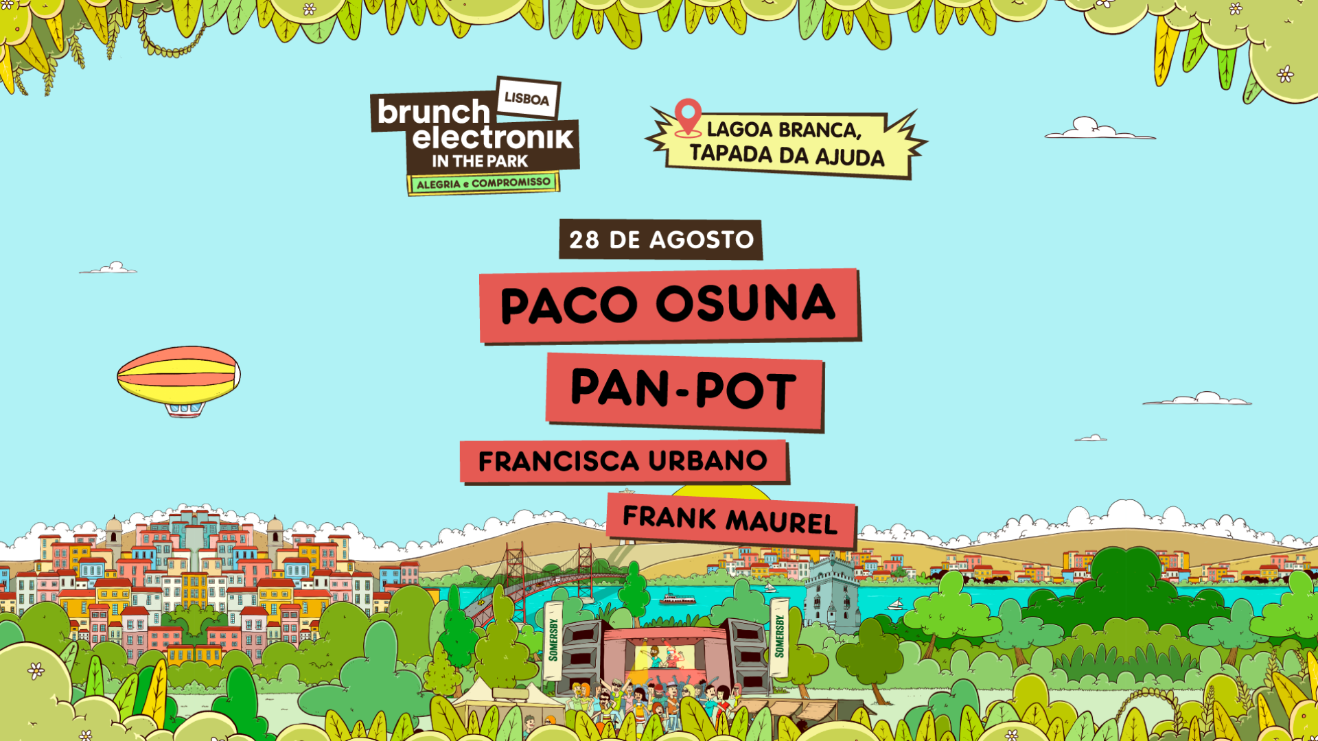 Brunch -In The Park Lisboa #3: Paco Osuna, Pan-Pot, Frank Maurel, Francisca Urbano