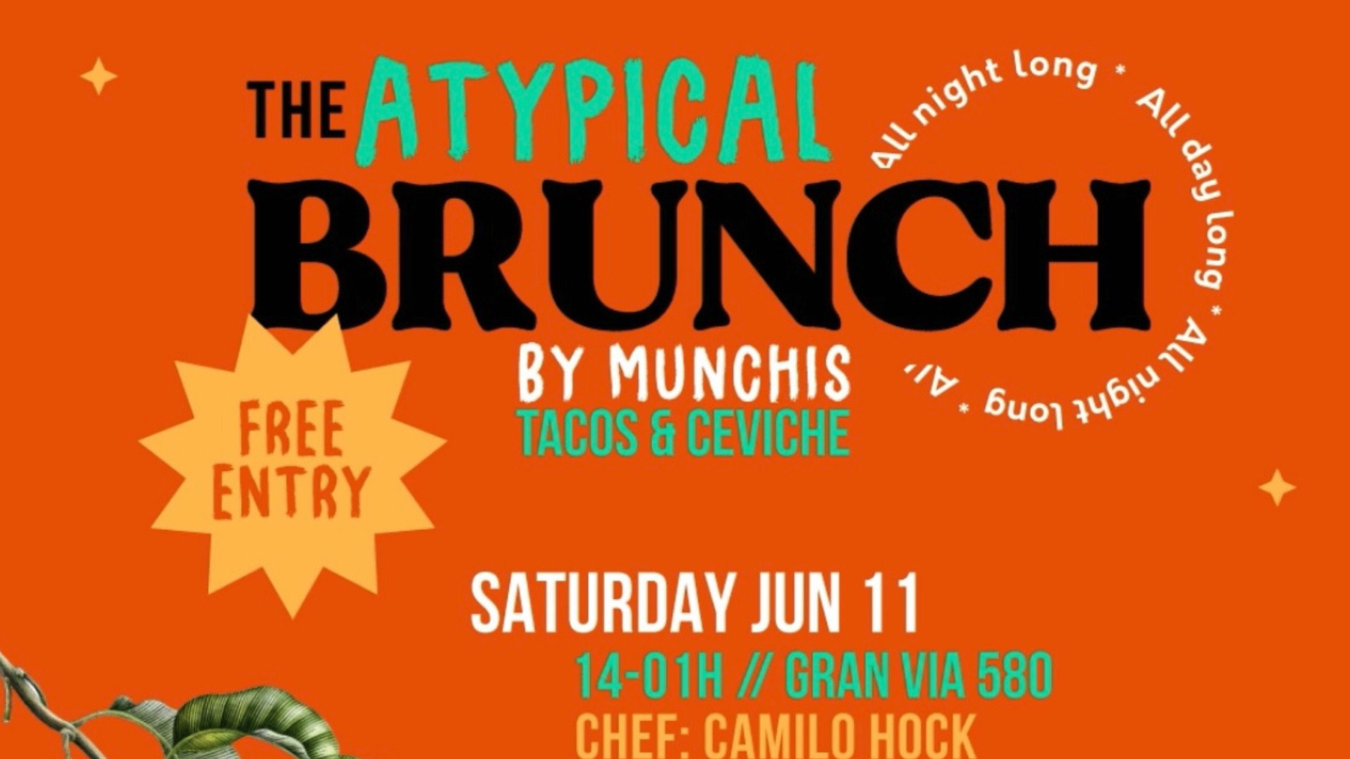 BRUNCH-IS: Brunch open Bar (BY MUNCHIS) FREE ENTRY image