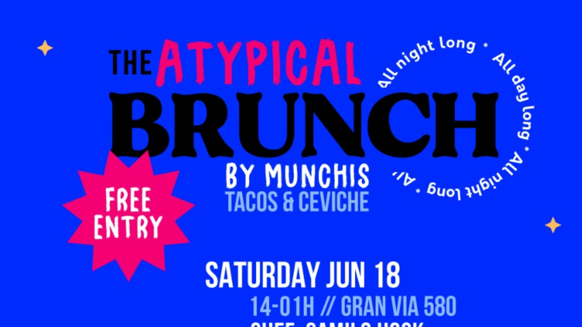 BRUNCH-IS: Brunch open Bar (BY MUNCHIS) FREE ENTRY image