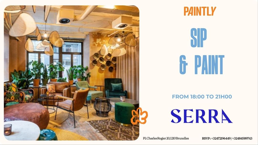 Cartell de l'esdeveniment Brussels - Sip & Paint