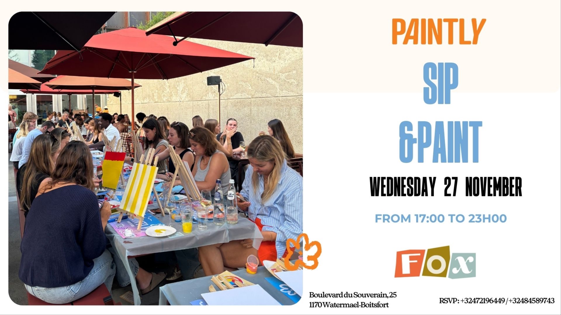 Brussels - Sip & Paint by the water 