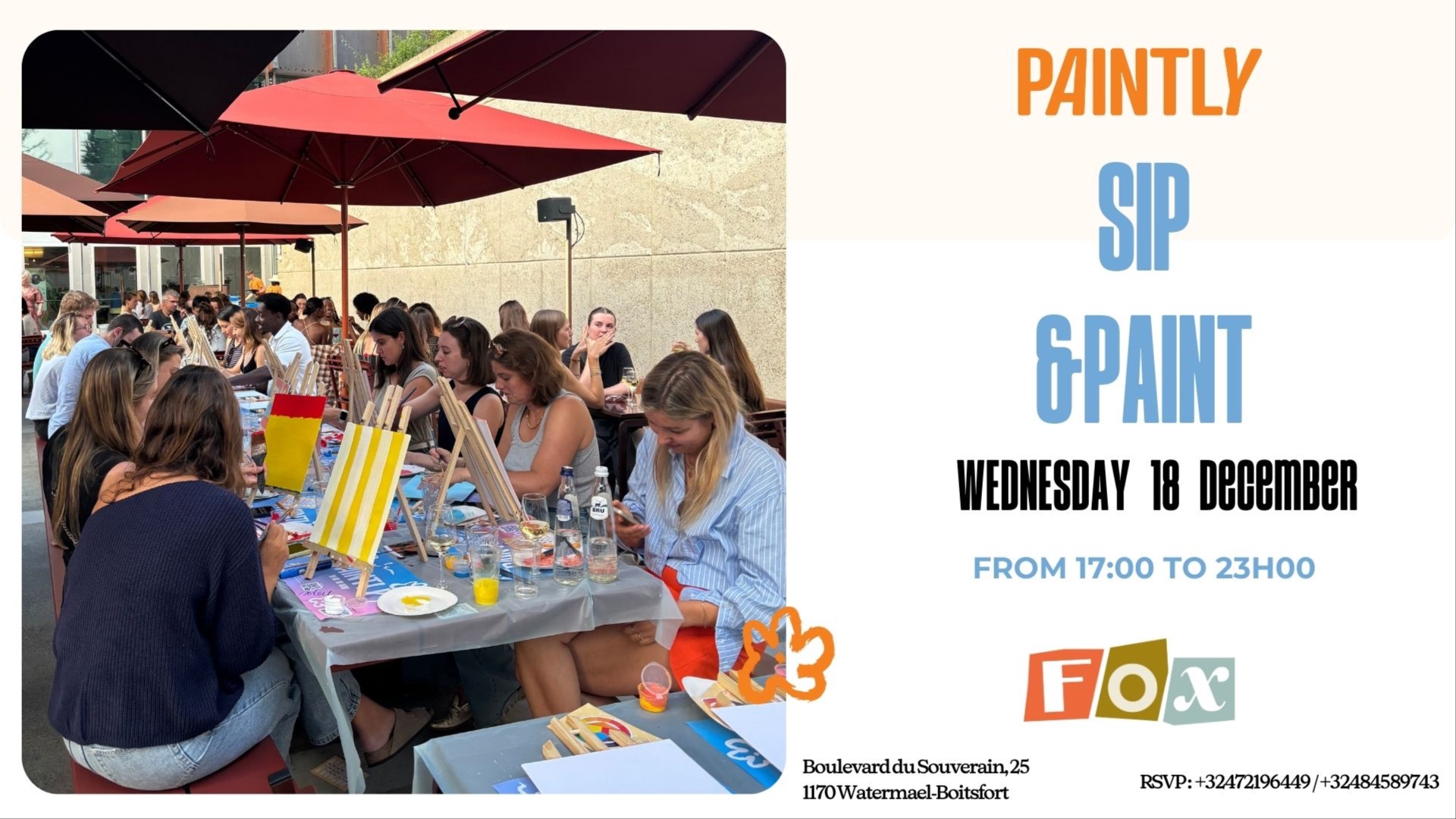 Brussels - Sip & Paint by the water 