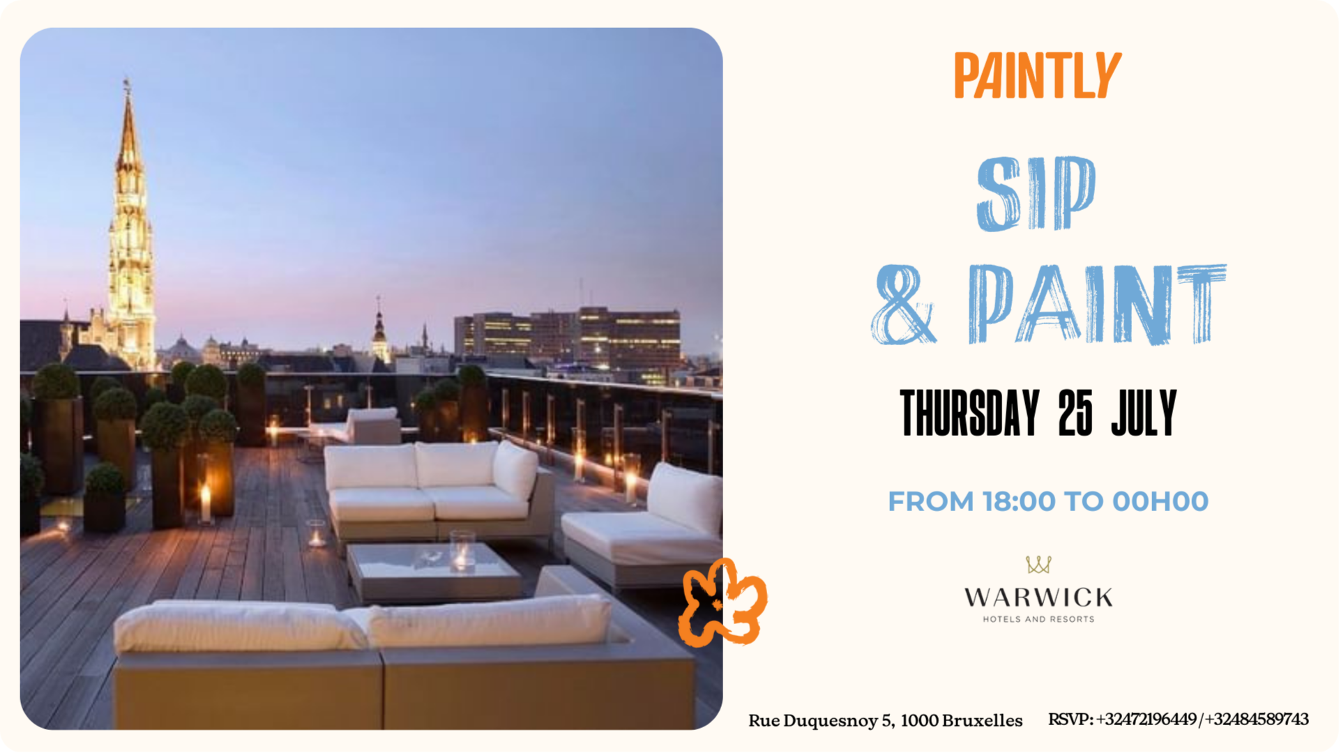 Brussels - Sip & Paint in the sky  image