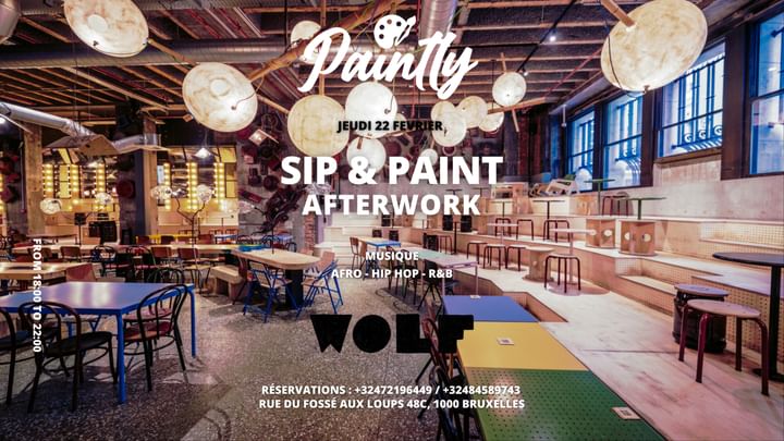 Cover for event: Bruxelles - 100th Sip & Paint by Paintlybe