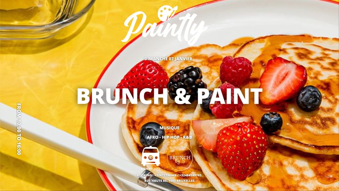 Cartell de l'esdeveniment Bruxelles - Brunch & Paint by Paintly