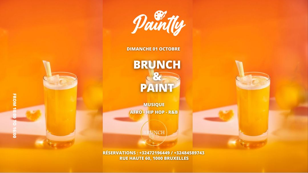 Cartell de l'esdeveniment Bruxelles - Brunch & Paint by Paintly