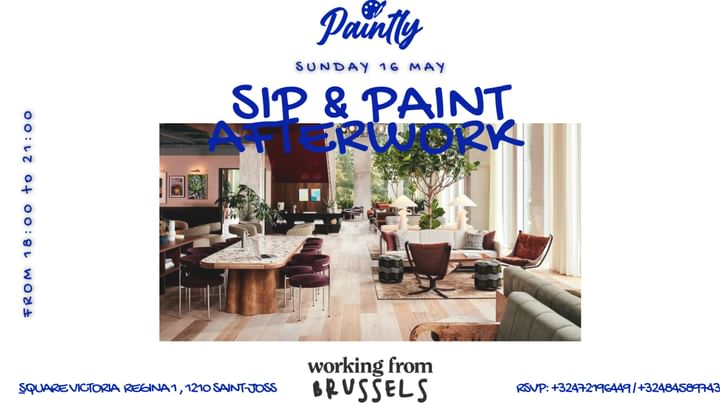 Cover for event: Bruxelles - Sip & Paint Afterwork