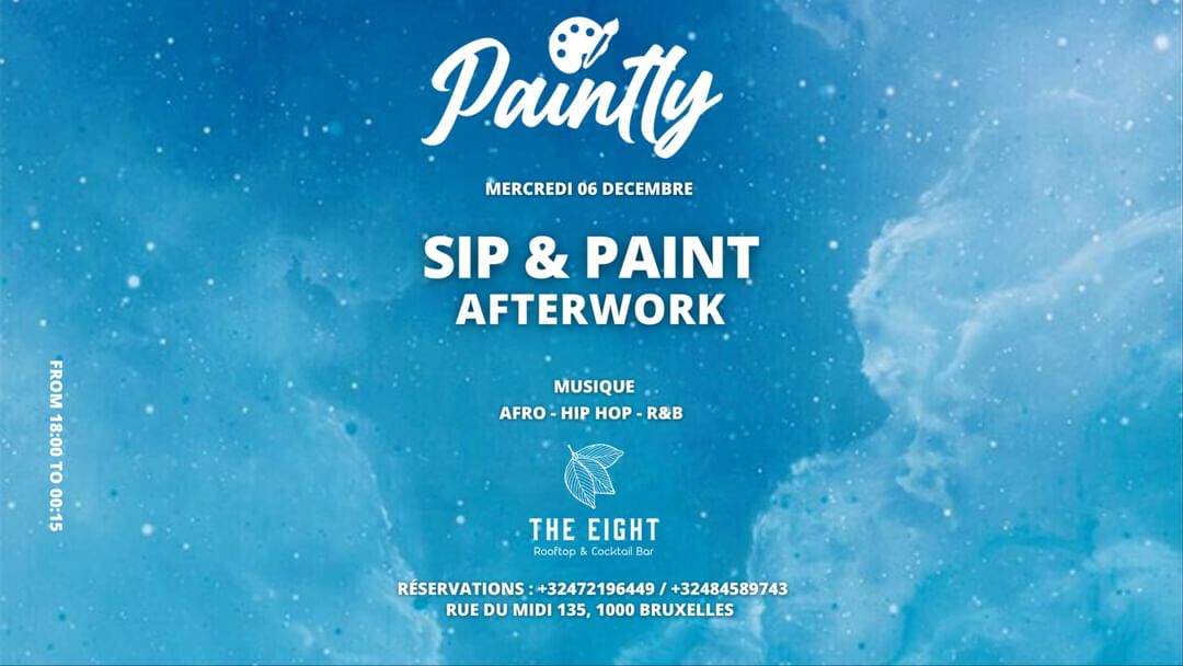 Copertina evento Bruxelles - Sip & Paint By Paintly