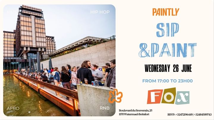 Cover for event: Bruxelles - Sip & Paint by the water 